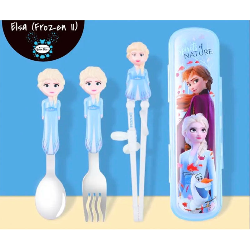 Dish Me Ph Disney Spoon, Fork and Chopsticks Set with Case