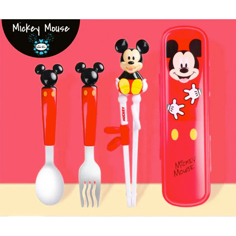 Dish Me Ph Disney Spoon, Fork and Chopsticks Set with Case