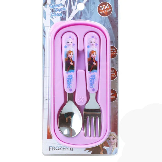 Dish Me Ph Disney Spoon and Fork Set with Case