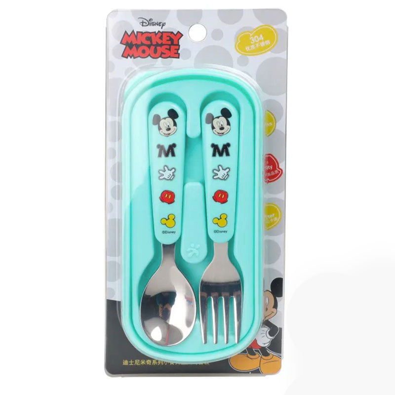 Dish Me Ph Disney Spoon and Fork Set with Case