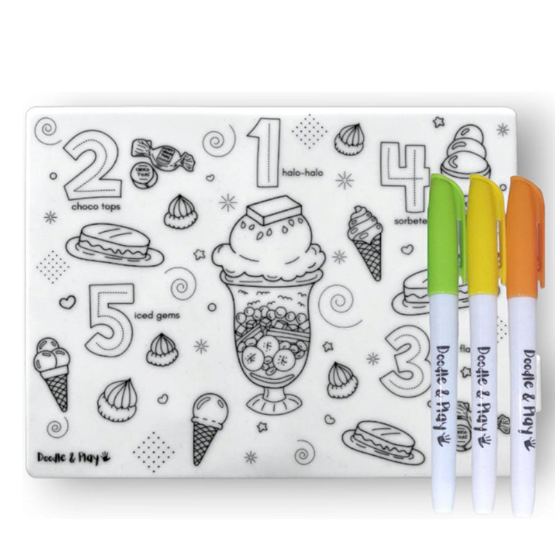 Doodle and Play Mini Reusable Coloring Mat