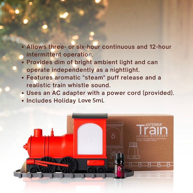 Doterra Train Diffuser with 5ml Holiday Love