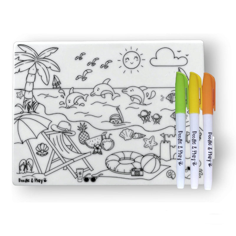 Doodle and Play Mini Reusable Coloring Mat