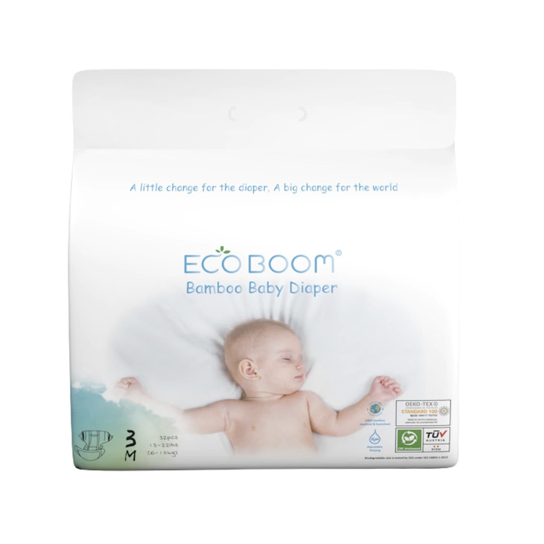 Ecoboom Premium Bamboo Tape Diapers