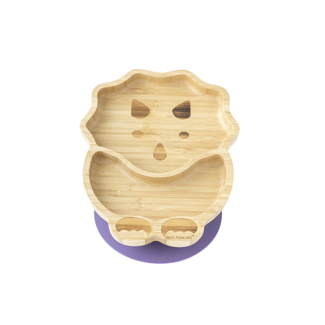 Eco Rascals Bamboo Dino Plate with Suction Base