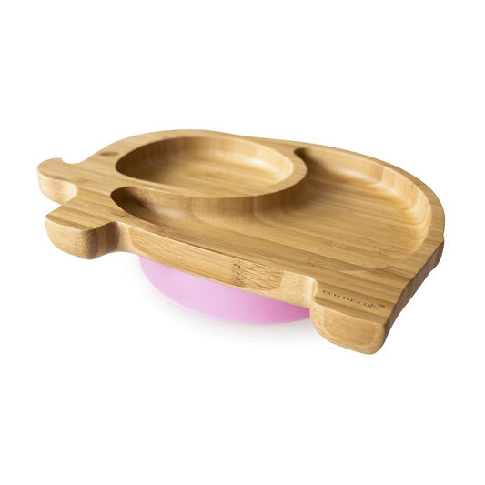 Eco Rascals Bamboo Elephant Plate with Suction Base