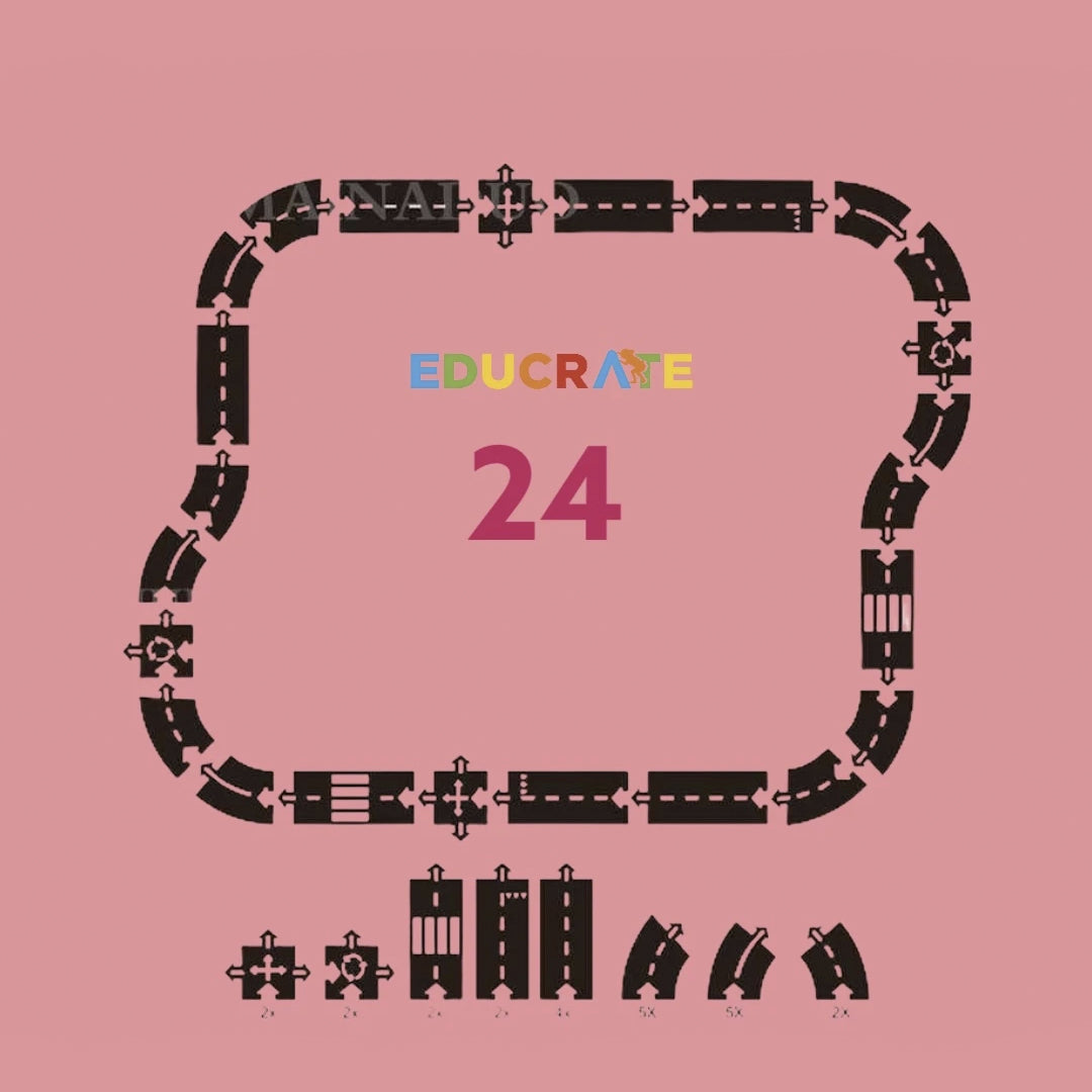 Educrate Toy Track (24 piece set)