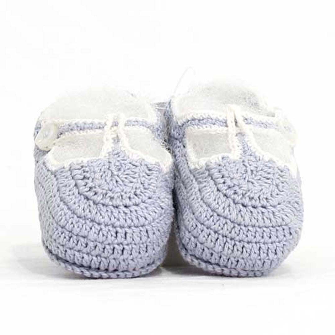 Esensya Baby Doll Grey with White Border Booties