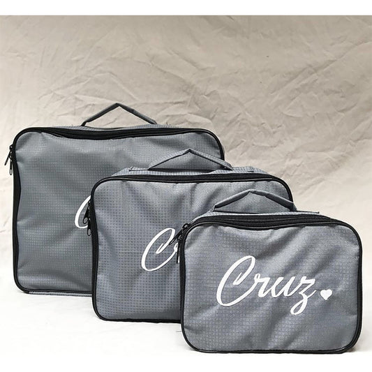 The Good Bag 3-N-1 Packing Cubes - Solid Grey