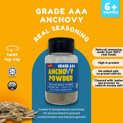 Little Baby Grains Grade AAA Anchovy Powder (Real Seasoning Powder)