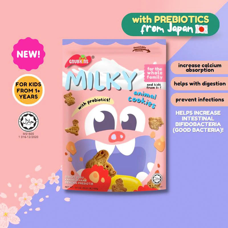 Little Baby Grains Milky Animal Cookies With Prebiotics