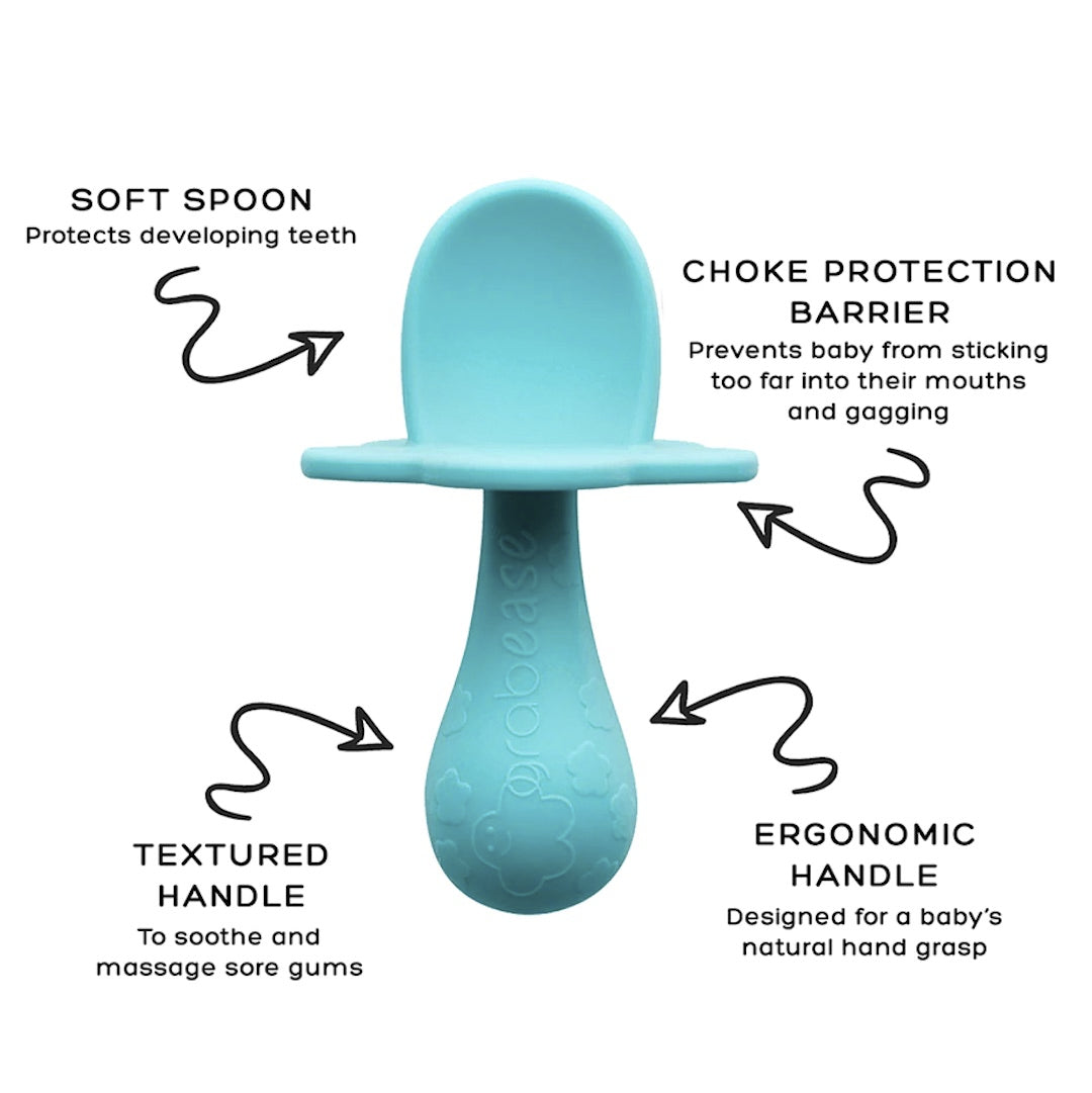 Grabease 2-in-1 Chewing Toy and Self-Feeding Spoon