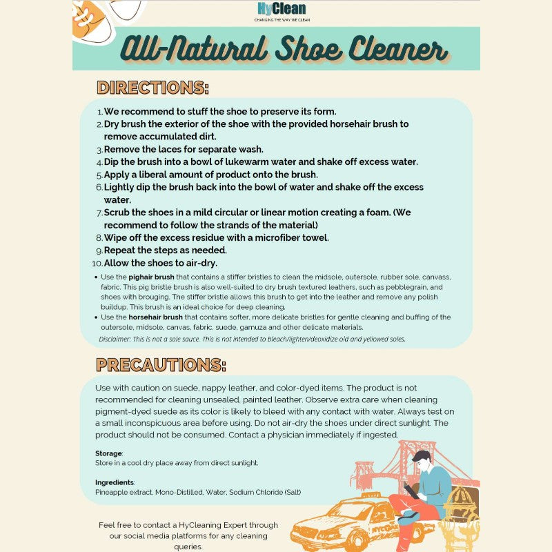 HyClean Every Shoe Foam Cleaner Set