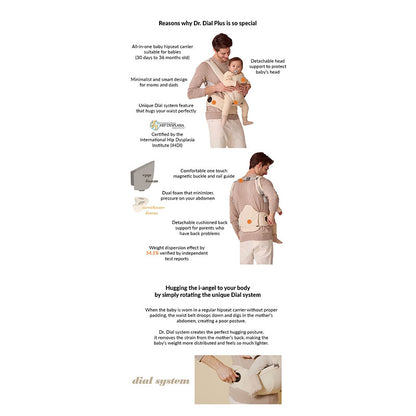i-Angel Hipseat Carrier - Dr. Dial Plus All-in-One