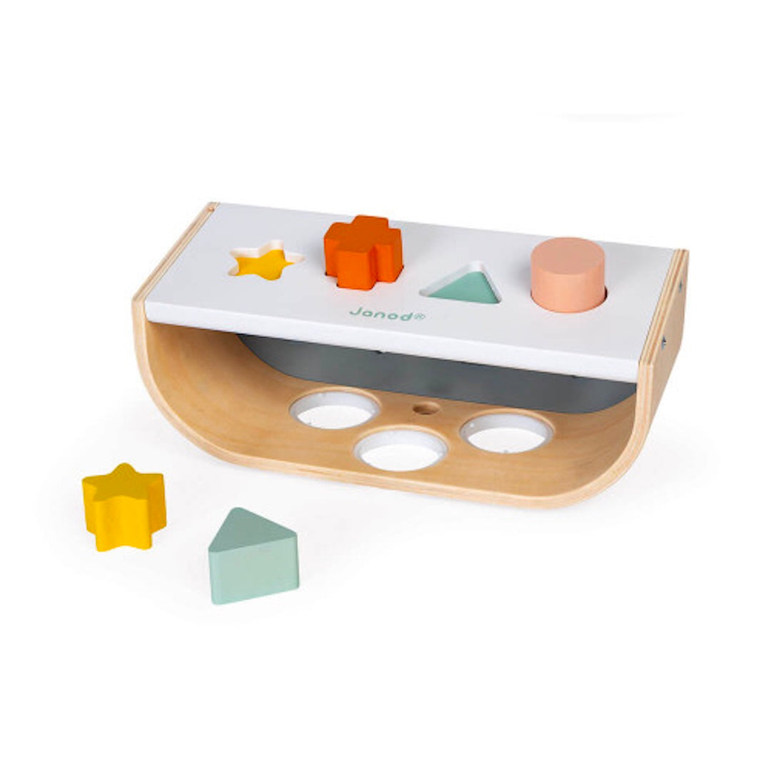 Janod Sweet Cocoon Tap Tap and Shape Sorter