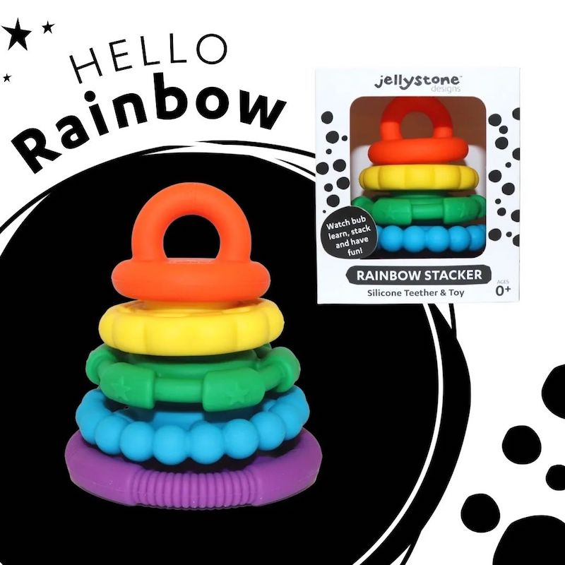 Jellystone Rainbox Stacker and Teether Toy