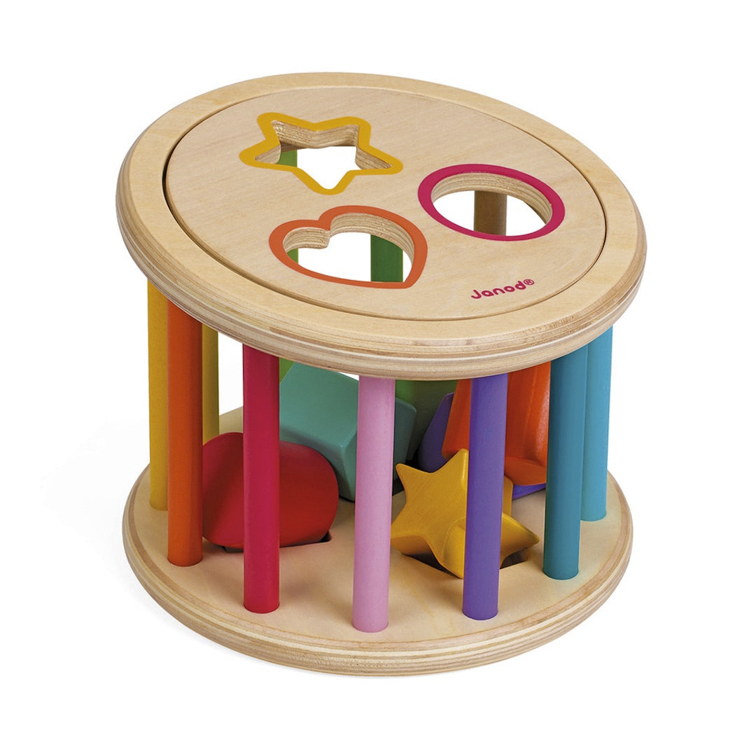 Janod I Wood Shape Sorter Drum