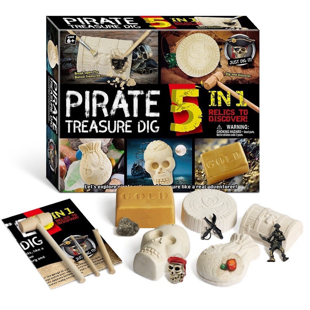 Kits for Kids 5-in-1 Pirate Treasure Dig