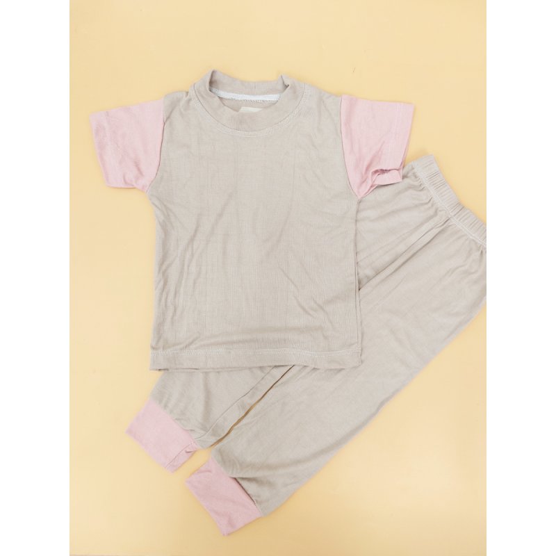 Kids Match 2-Tone Soft Knitted Kids' PJ Set