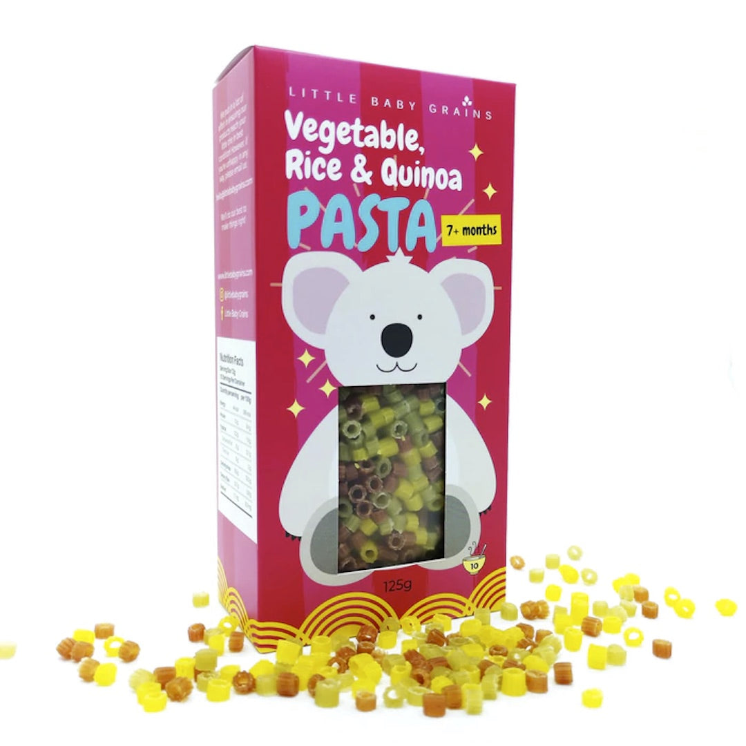 Little Baby Grains Vegetable, Rice, and Quinoa Pasta (125g)