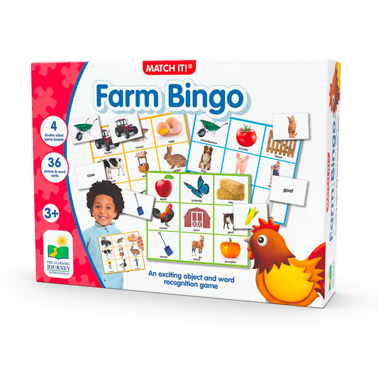 The Learning Journey Match It! Farm Bingo