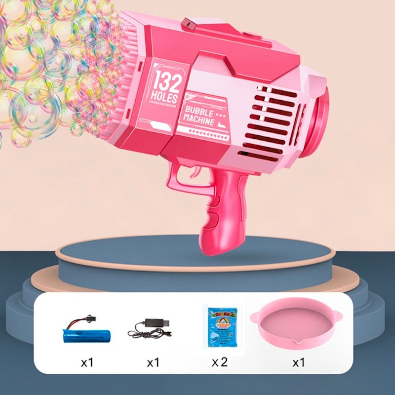 Little Fat Hugs 132-Hole Disco Bubble Machine