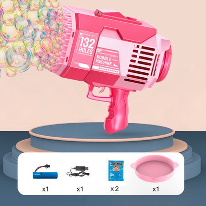 Little Fat Hugs 132-Hole Disco Bubble Machine