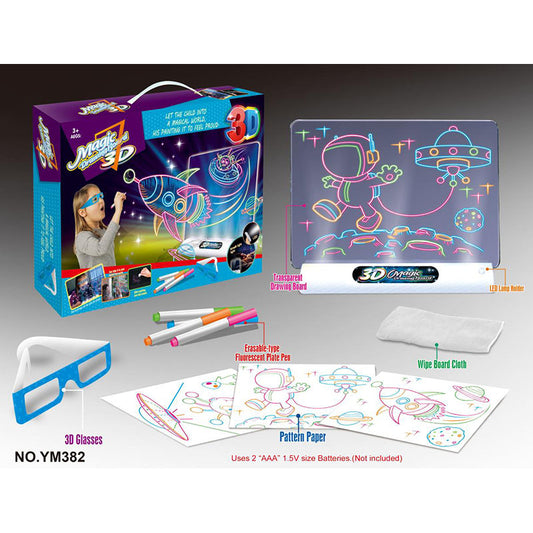 Little Fat Hugs 3D Magic Drawing Board