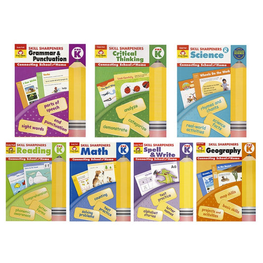 Little Fat Hugs Evan Moor Skill Sharpeners Pre-K (7 Books)