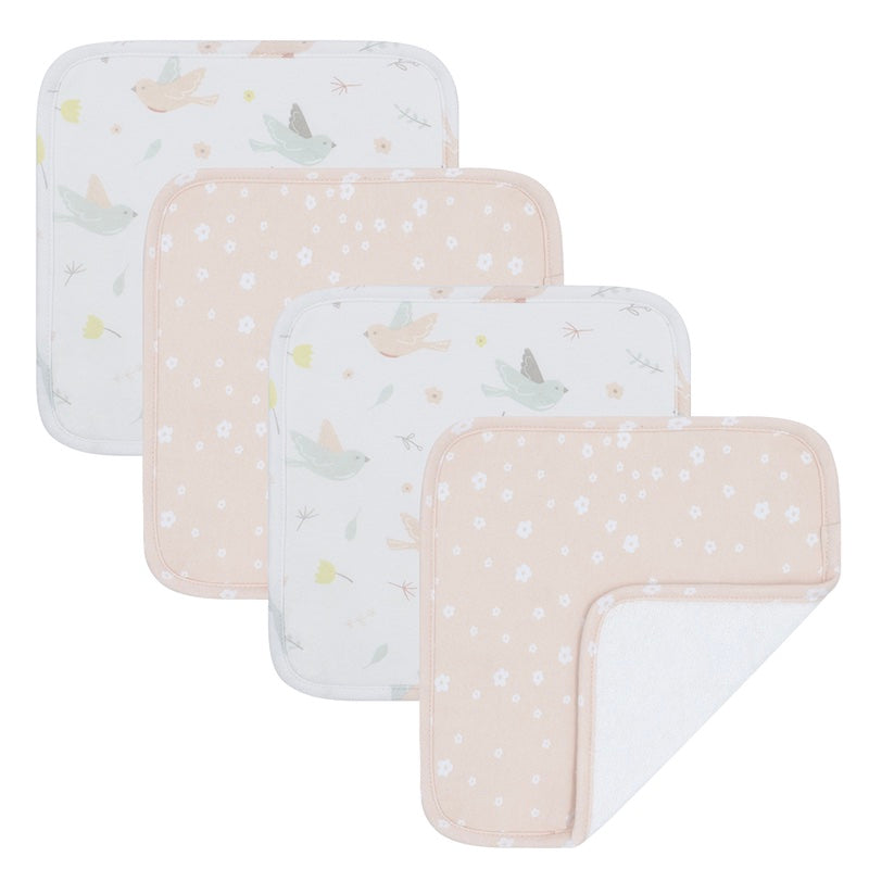 Living Textiles 4pk Wash Cloths