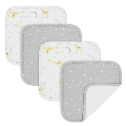 Living Textiles 4pk Wash Cloths