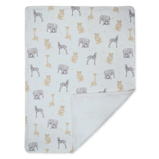 Living Textiles Jersey Sherpa Blanket