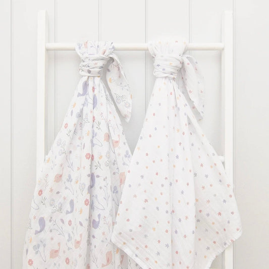 Living Textiles 2-Pack Muslin Wraps