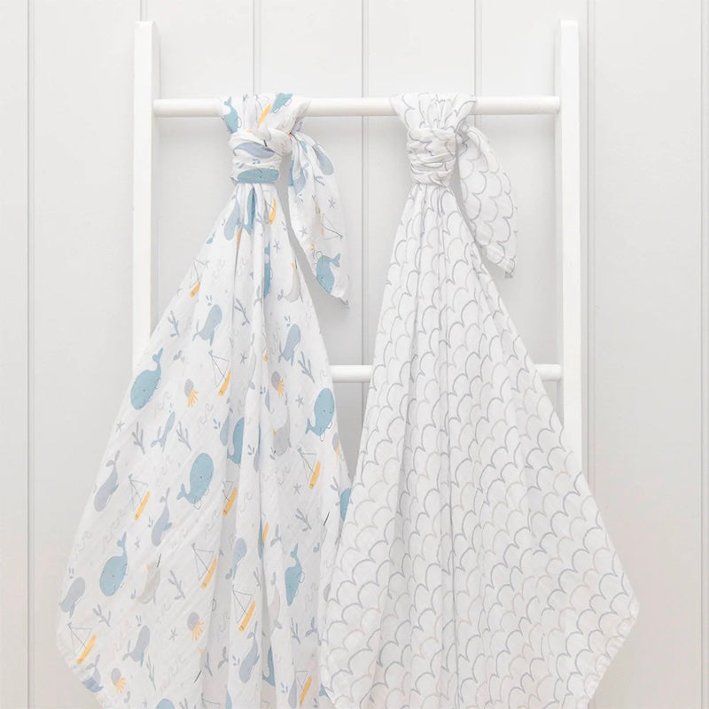 Living Textiles 2-Pack Muslin Wraps