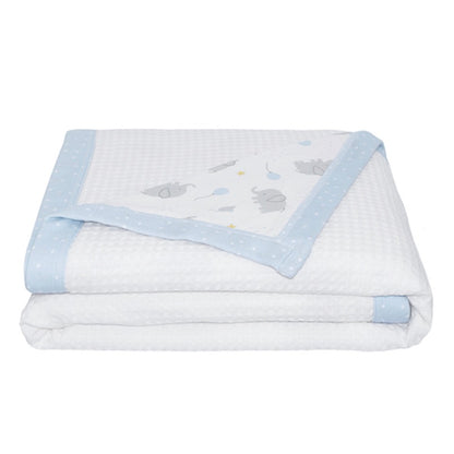 Living Textiles Waffle Jersey Cot Blanket