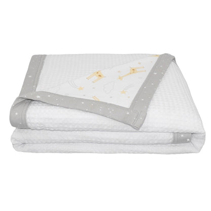 Living Textiles Waffle Jersey Cot Blanket