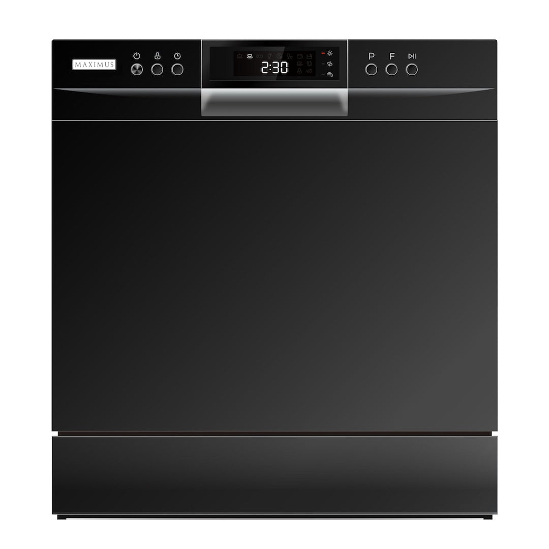 Maximus Jumbo Tabletop Dishwasher with UV Sterilization (MAX-002JUB) - Black