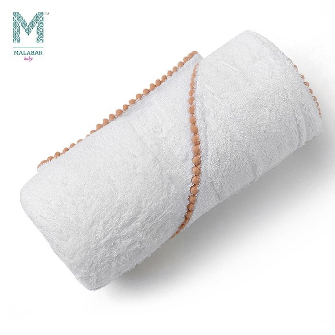 Malabar Baby Bamboo Pom Pom Towel