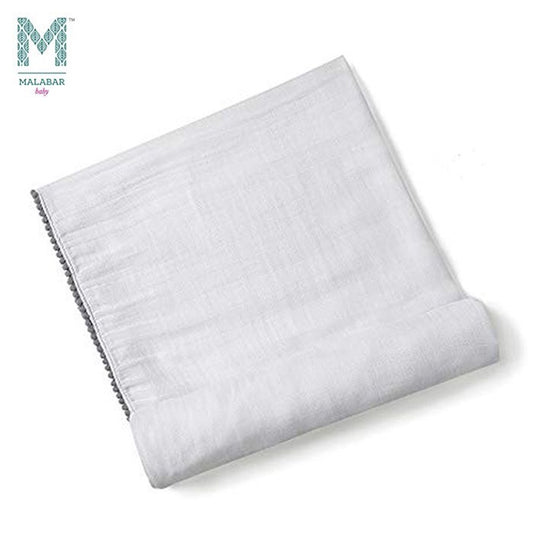 Malabar Baby Bamboo Pom Pom Swaddle