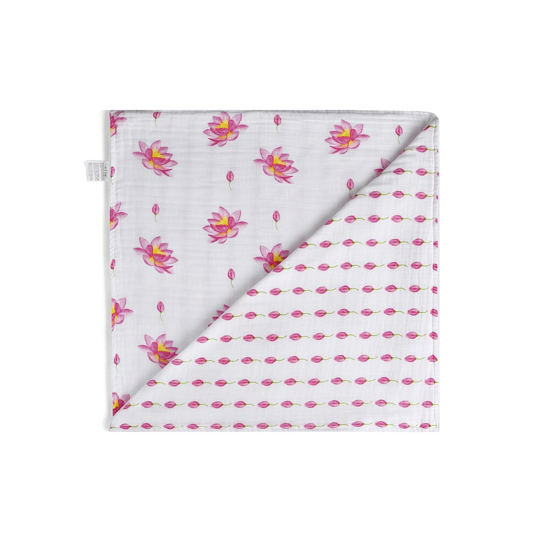 Malabar Baby Organic Muslin Snug Blanket (Reversible)