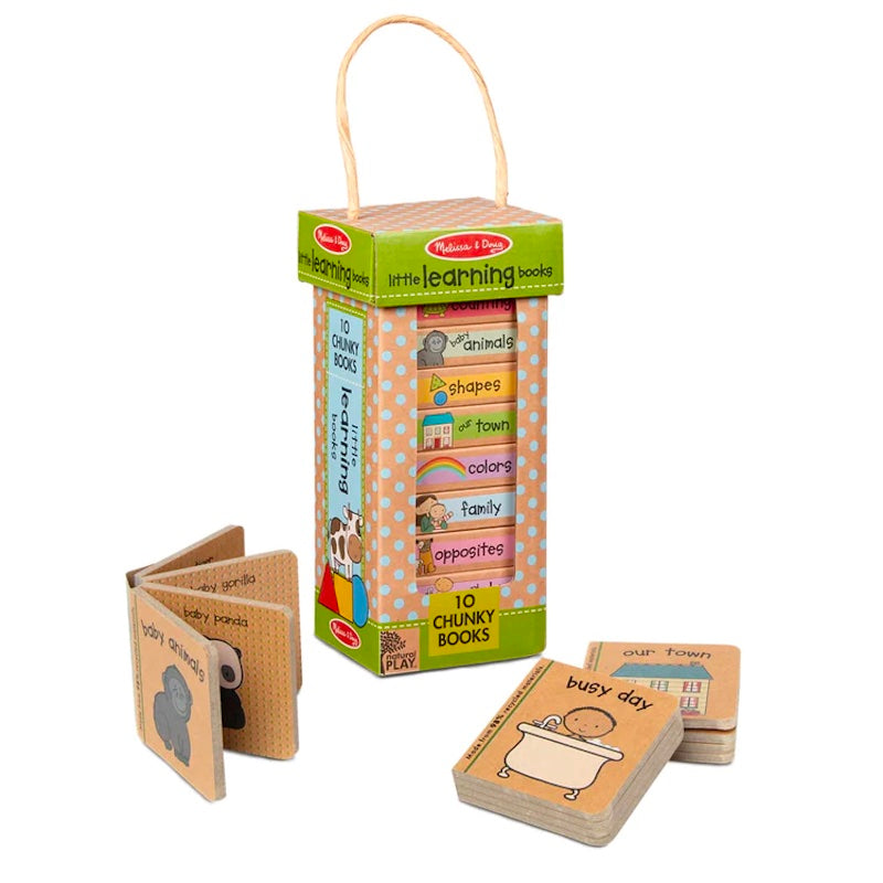 Melissa and Doug Natural Play Book Tower: Little Learning Books