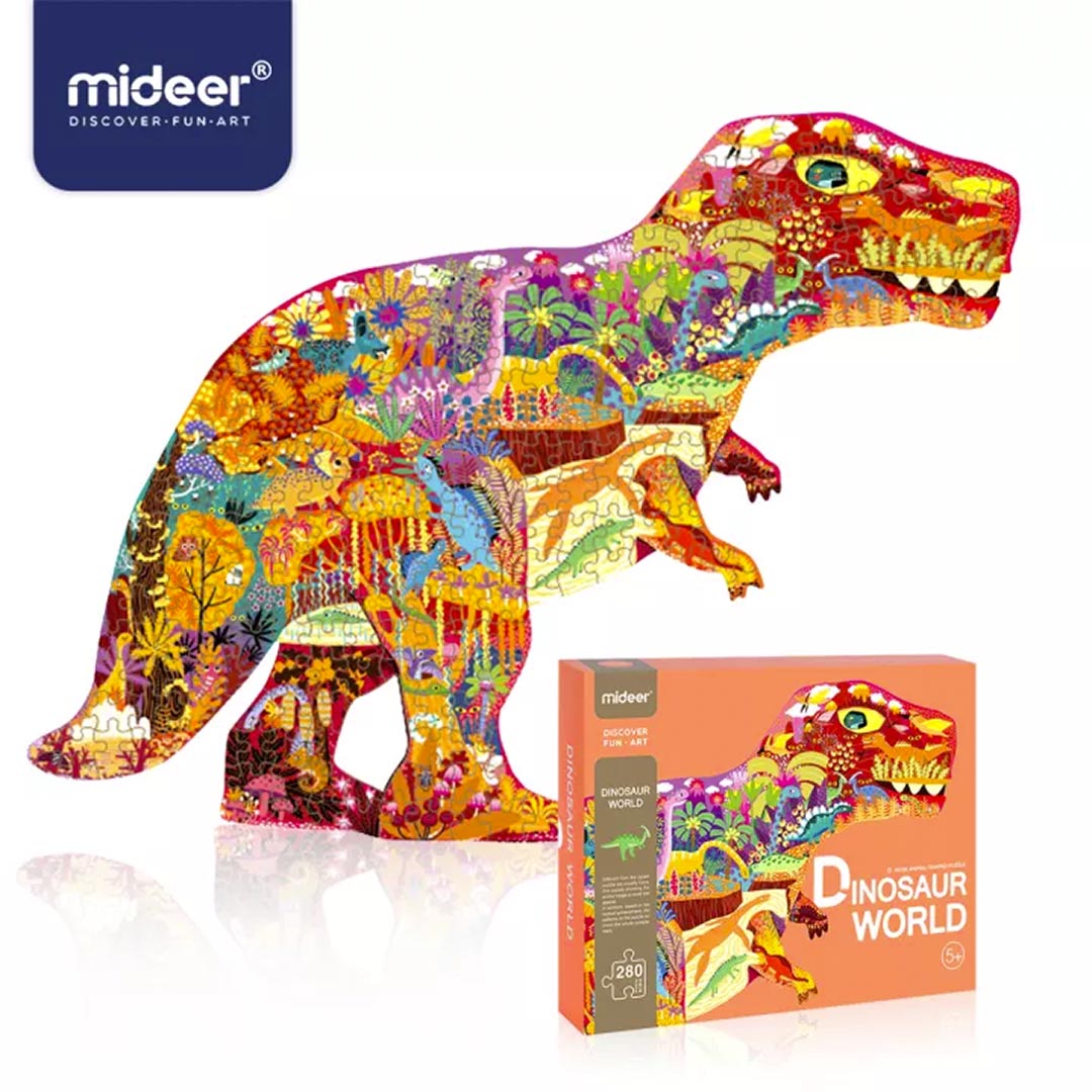 Mideer Huge Animal Shape Puzzle: Dinosaur World