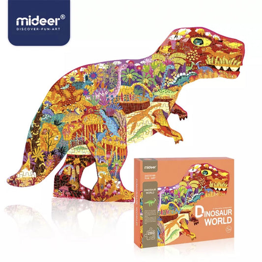 Mideer Huge Animal Shape Puzzle: Dinosaur World