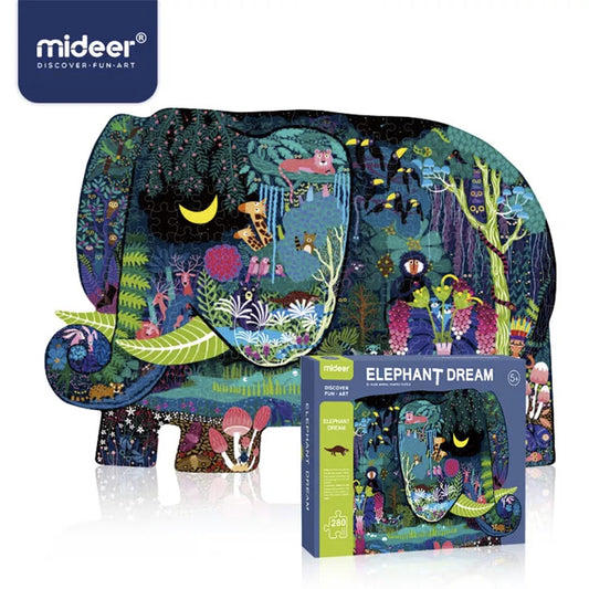 Mideer Huge Animal Shape Puzzle: Elephant Dream