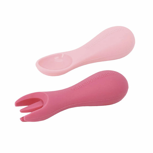 Marcus & Marcus Silicone Palm Grasp Spoon and Fork Set
