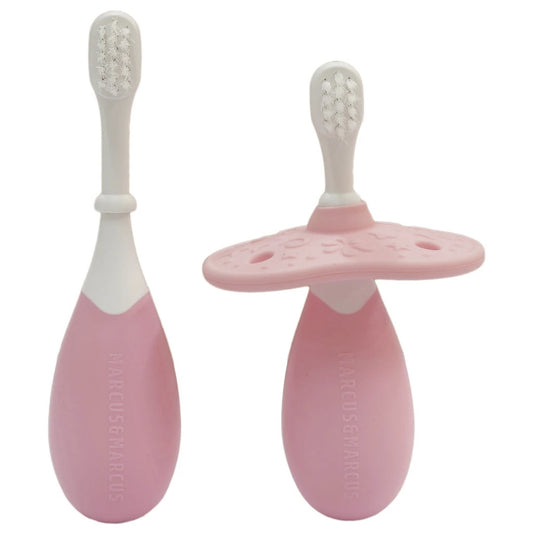 Marcus & Marcus 3-Stage Palm Grasp Toddler Training Toothbrush