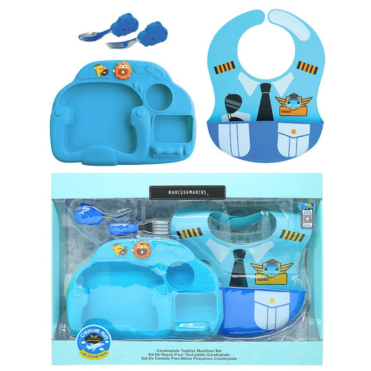Marcus & Marcus Creativplate Toddler Mealtime Set - Little Pilot