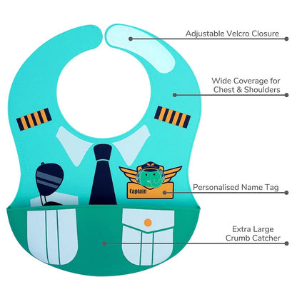 Marcus & Marcus Wide Coverage Silicone Bib – Little Chef