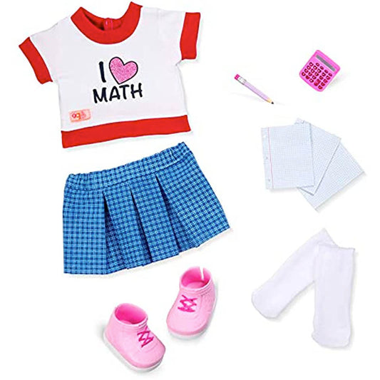 Our Generation Math Class Outfit with Calculator for 18" Dolls