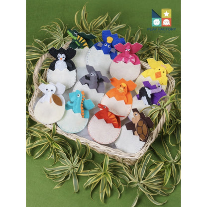 Play Factory Hatching Animals Set (Set of 12)